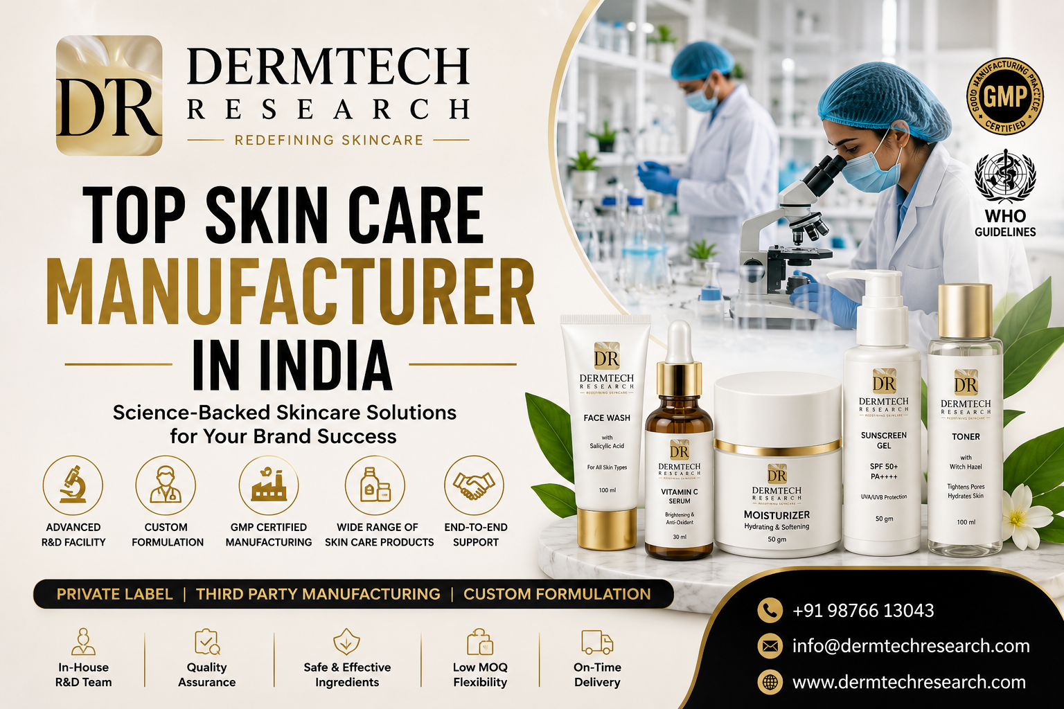 Top Skin Care manufacturer in India