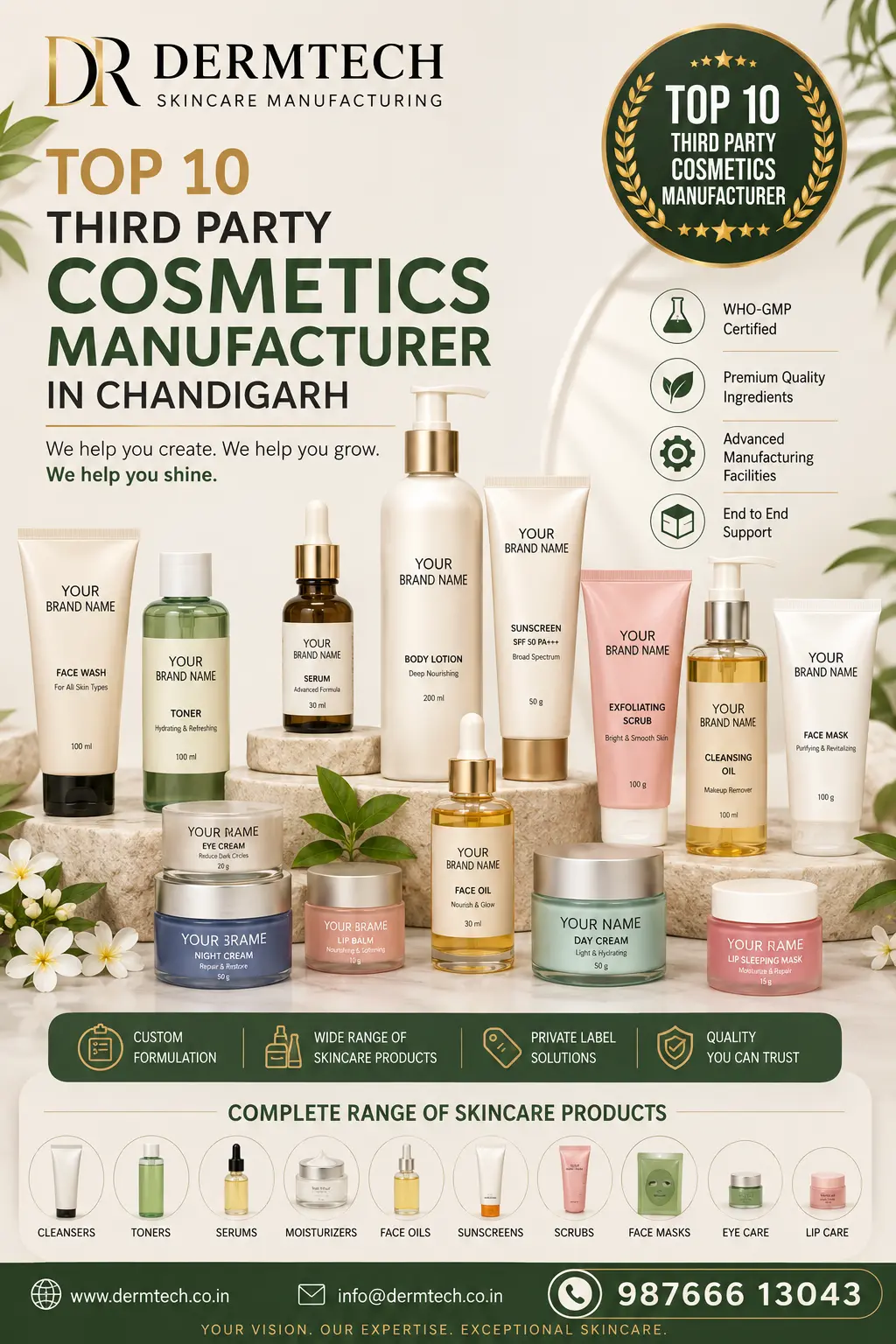 Top 10 Leading Third Party Cosmetics Manufacturers