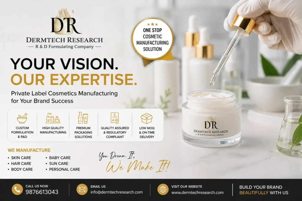 Private label cosmetics manufacturing